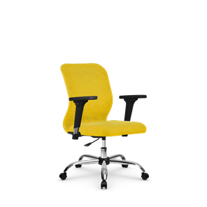 Кресло офисное SU-Mr-4/подл.200/осн.006 желтый в Пскове