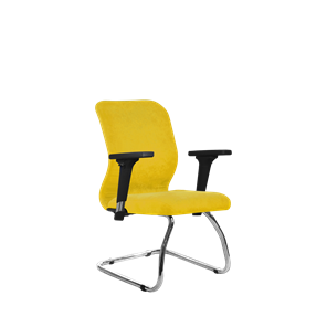 Кресло компьютерное SU-Mr-4/подл.200/осн.007 желтый в Пскове