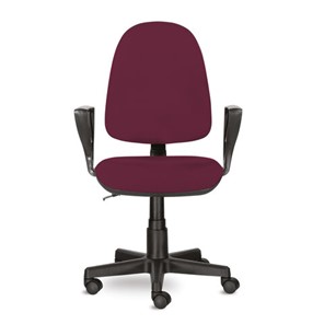Компьютерное кресло Brabix Prestige Ergo MG-311 (регулируемая эргономичная спинка, ткань, бордовое) 532422 в Пскове