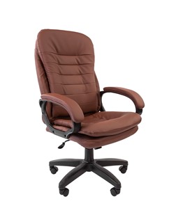 Компьютерное кресло CHAIRMAN 795 LT, экокожа, цвет коричневый в Пскове