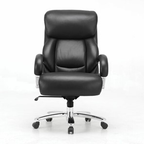 Кресло компьютерное Brabix Premium Pride HD-100 (натуральная кожа, черное) 531940 в Пскове