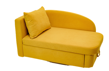 Мягкий диван левый Тедди желтый в Пскове