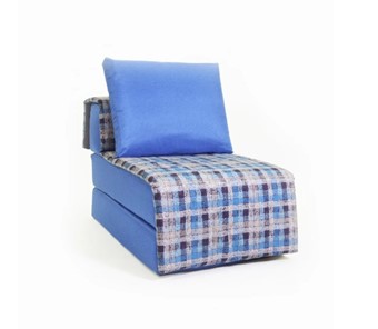 Бескаркасное кресло-кровать Харви, синий - квадро в Пскове