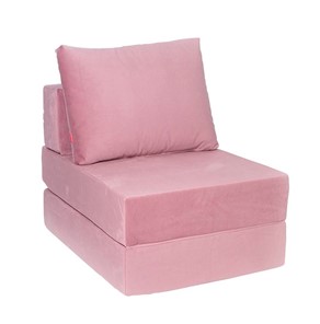 Бескаркасное кресло-кровать Окта, велюр пыльная роза в Пскове