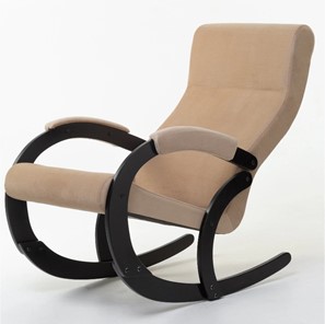 Кресло-качалка в гостиную Корсика, ткань Amigo Beige 34-Т-AB в Пскове