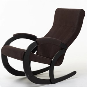 Кресло-качалка в гостиную Корсика, ткань Amigo Coffee 34-Т-AC в Пскове