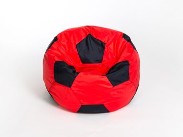 Кресло-мешок Мяч большой, красно-черный в Пскове