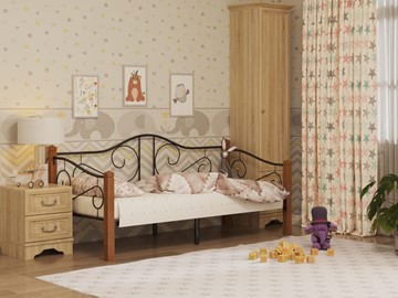 Детская кровать Гарда 7, 90х200, черная в Пскове
