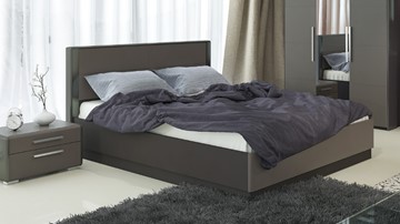 Кровать с механизмом двуспальная Наоми 1600, цвет Фон серый, Джут СМ-208.01.02 в Пскове