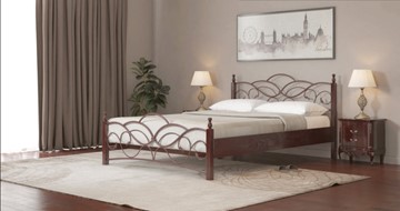 Спальная кровать Марго 140*200 с основанием в Пскове