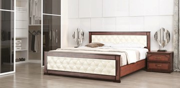 Кровать 2-спальная СВ-Стиль Стиль 2, 160х200, кожзам, с основанием в Пскове