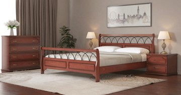 Кровать двуспальная СВ-Стиль Роял 160*200 с основанием в Пскове