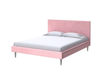 Спальная кровать Claro 160х200, Велюр (Casa Жемчужно-розовый) в Пскове
