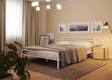 Кровать 2-спальная Леон, 1600, белый в Пскове