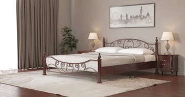 Спальная кровать СВ-Стиль Барон 160*200 с основанием в Пскове