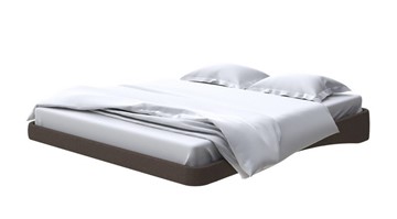 Парящая кровать 2-спальная 160х200, Рогожка (Savana Chocolate) в Пскове