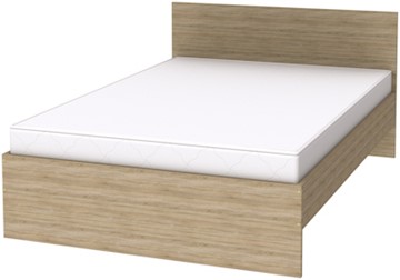 Кровать 1.5-спальная K14 с основанием, цвет Дуб Сонома в Пскове