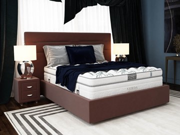 Кровать 2-спальная Modern/Island M 180х200, Флок (Велсофт Спелая слива) в Пскове