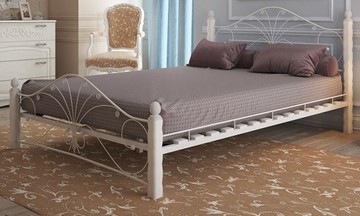 Кровать Фортуна 1, 1600, белый/белый в Пскове