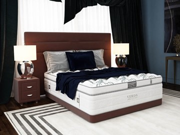 Двуспальная кровать Modern/Basement 180х200, Флок (Велсофт Спелая слива) в Пскове