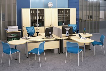 Офисный набор мебели Boston для 2 сотрудников по работе с клиентами в Пскове