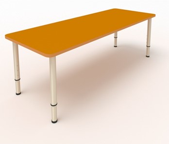 Стол для детей 2-местный  (по одну сторону столешн.) СДО-2 (0-3) оранжевый в Пскове