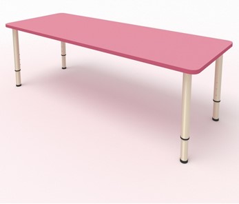 Стол для детей 2-местный  (по одну сторону столешн.) СДО-2 (0-3) розовый (МДФ) в Пскове