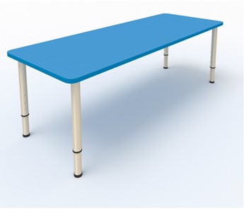 Детский стол 2-местный  (по одну сторону столешн.) СДО-2 (0-3) синий (МДФ) в Пскове