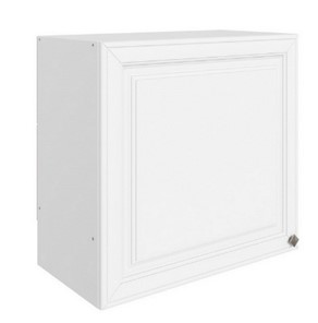 Кухонный шкаф Мишель под вытяжку L600 H566 (1 дв. гл.) эмаль (белый/белый) в Пскове