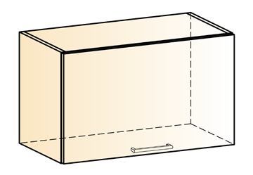 Шкаф навесной Яна L600 Н360 (1 дв. гл.) в Пскове