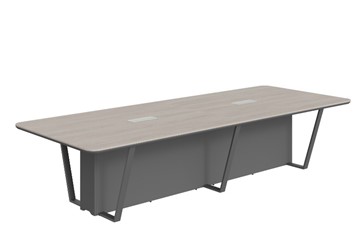 Стол для заседаний LINE Дуб-серый-антрацит СФ-571734.1 (3460х1340х754) в Пскове