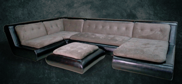 П-образный диван Шад Эвелина со столом-пуфом в Пскове