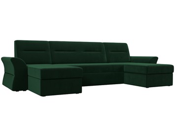 Большой П-образный диван Клайд, Зеленый (Велюр) в Пскове