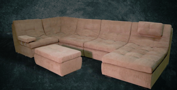 П-образный диван Шад Премьер со столом-пуфом в Пскове