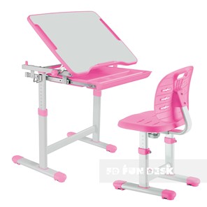 Стол растущий и стул FauDesk Piccolino III Pink в Пскове
