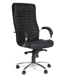 Офисное кресло CHAIRMAN 480 Экокожа премиум черная в Пскове