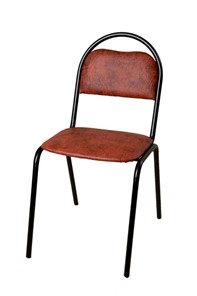 Офисный стул Стандарт СРП-033 Эмаль коричневый кожзам в Пскове