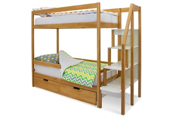 Детская двухэтажная кровать Svogen дерево в Пскове