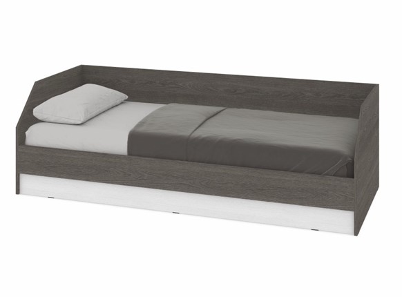 Кровать подростковая О81, Анкор темный - Анкор светлый в Пскове - изображение