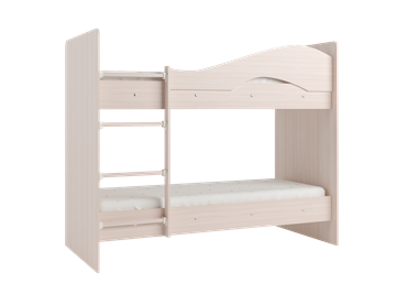 Детская 2-х ярусная кровать Мая на щитах со шкафом и ящиками, цвет Млечный дуб в Пскове - предосмотр 2