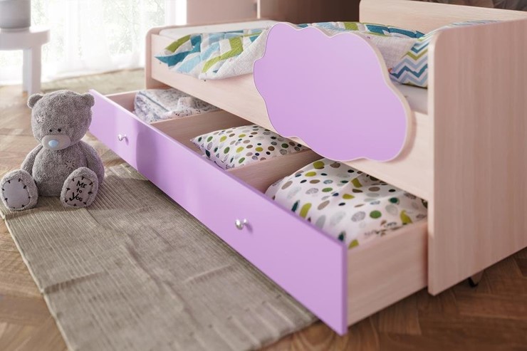 Детская 2-этажная кровать Соник 1.6 с ящиком, Ясень Шимо в Пскове - изображение 1