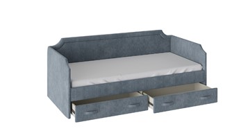 Кровать в детскую Кантри Тип 1, ТД-308.12.02 (Замша синяя) в Пскове - предосмотр 1