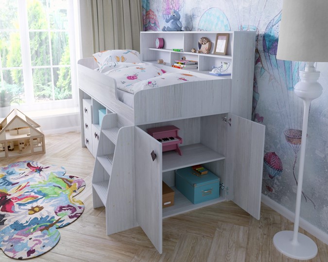 Детская кровать-чердак Малыш-5, цвет Винтерберг в Пскове - изображение 6