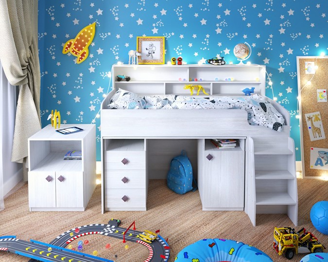 Детская кровать-чердак Малыш-5, цвет Винтерберг в Пскове - изображение 8