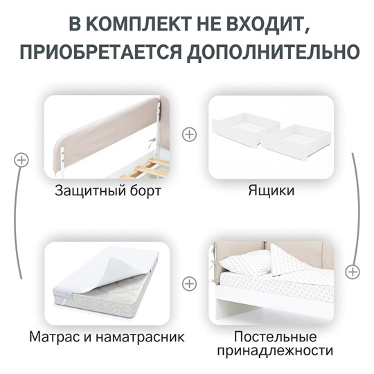 Кровать Denvas, холодный бежевый в Пскове - изображение 16