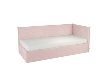 Кроватка 0.9 Бест (Тахта), нежно-розовый (велюр) в Пскове