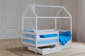 Кровать детская Домик с ящиками, цвет белый в Пскове - предосмотр 2