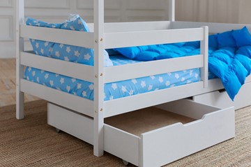Кровать детская Домик с ящиками, цвет белый в Пскове - предосмотр 3