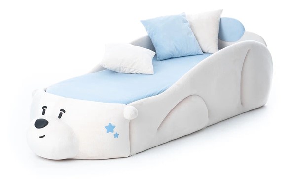 Детская кровать Мишка Pasha, белый в Пскове - изображение