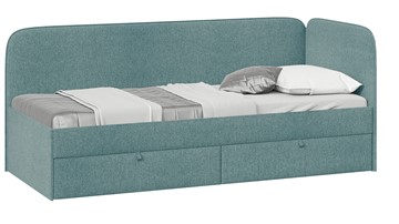 Кровать детская Молли тип 1 (80), Микровелюр Scandi Indigo 11 в Пскове